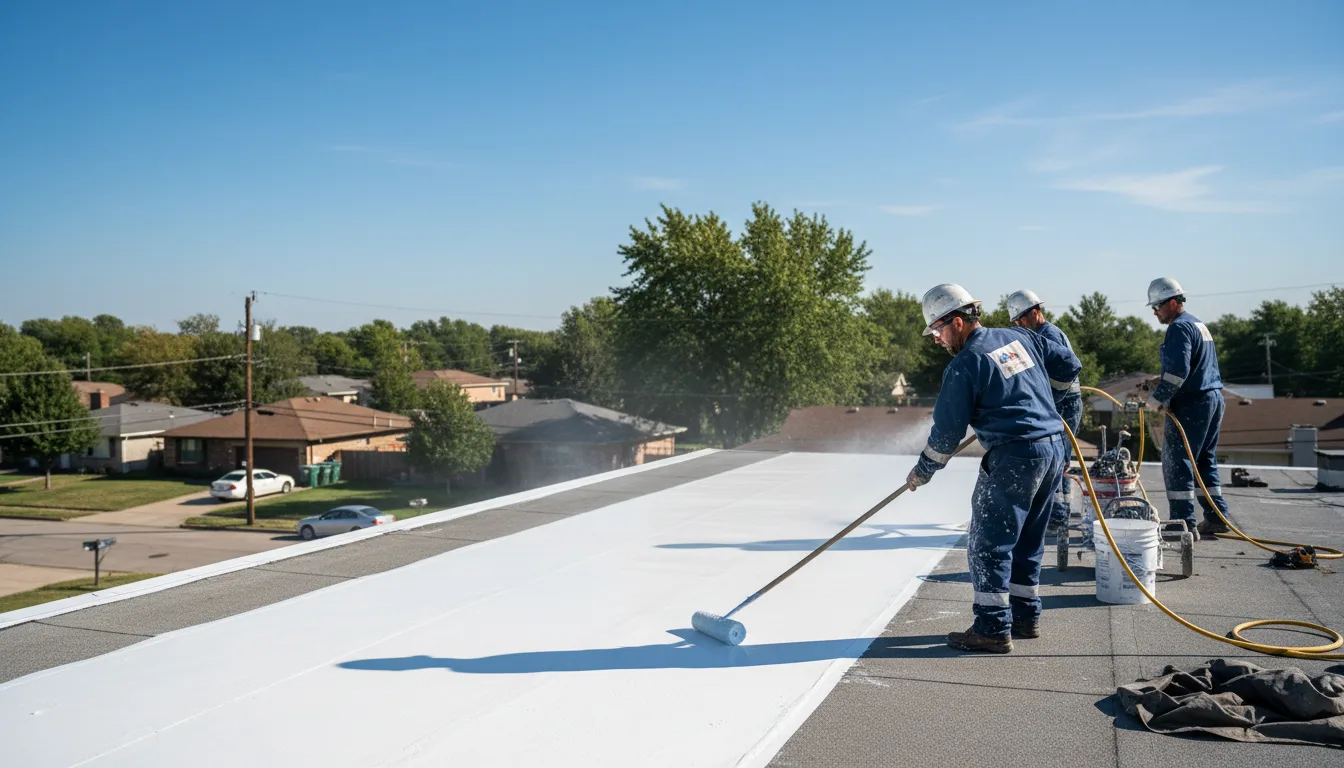 Commercial roof coating in Calhoun, GA near me